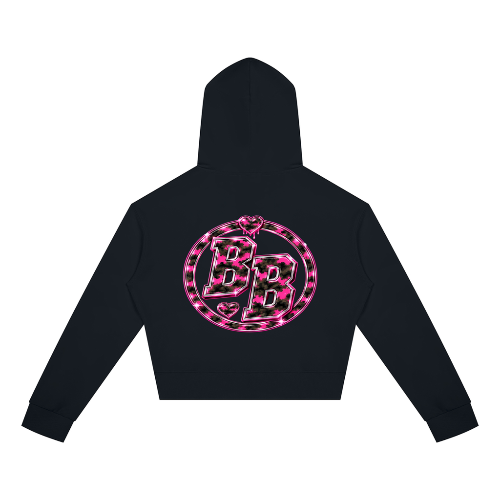 Battlefield Baddies Crop Zip Hoodie