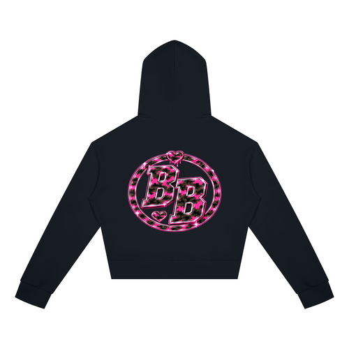 Battlefield Baddies Crop Zip Hoodie