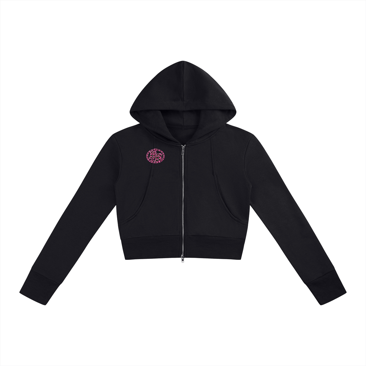 Battlefield Baddies Slim Crop Zip Hoodie