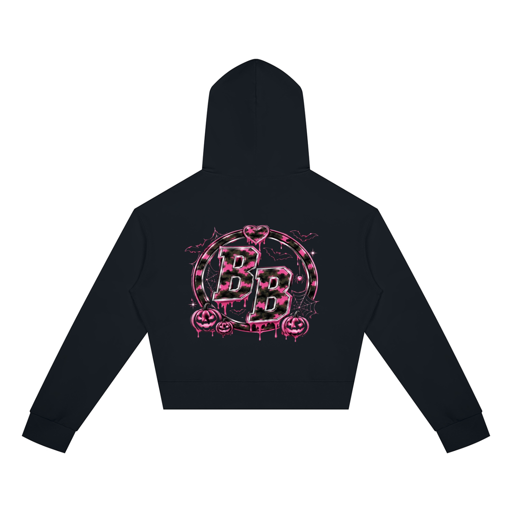 Battlefield Baddies Crop Zip Hoodie (Halloween Edition)